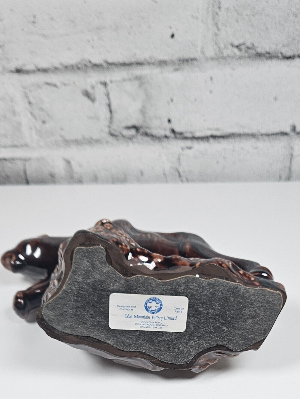 Blue Mountain Pottery Brown Cougar Panther Figurine Canadian Art Pottery - Picture 11 of 12